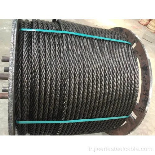 Corde en fil en acier galvanisé 6x19 + FC - 24 mm